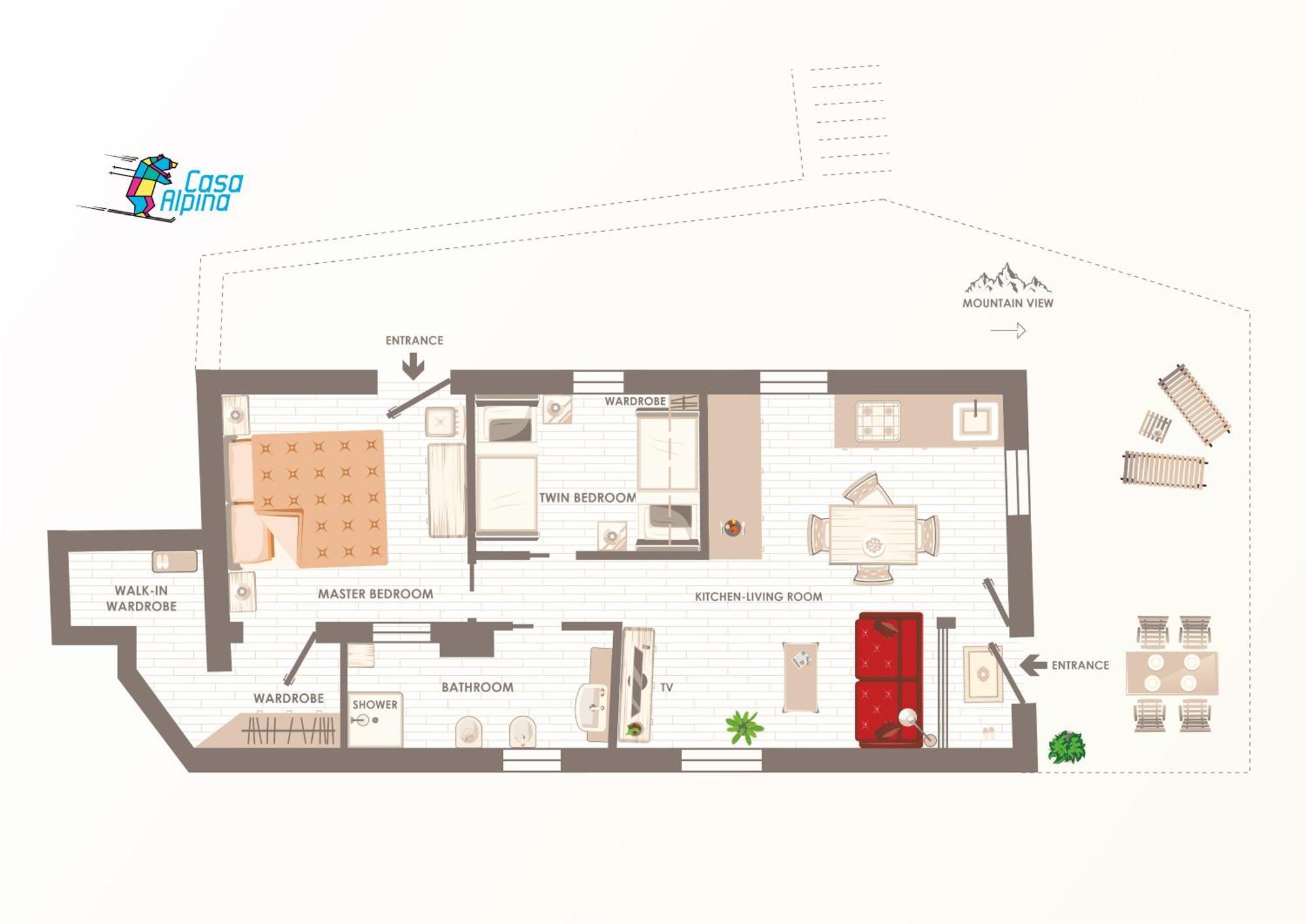 Casa Alpina - Sarre Leilighet Aosta Eksteriør bilde
